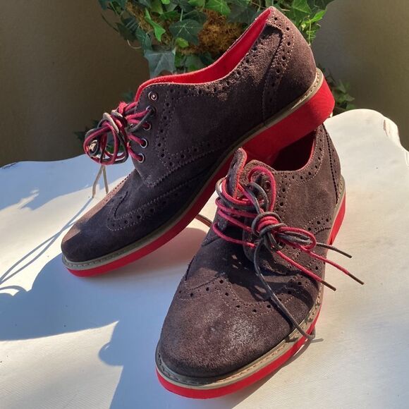 Steve Madden Kikstart Brown Suede Wingtip Oxfords Steve Madden Men’s 10 - Picture 3 of 9